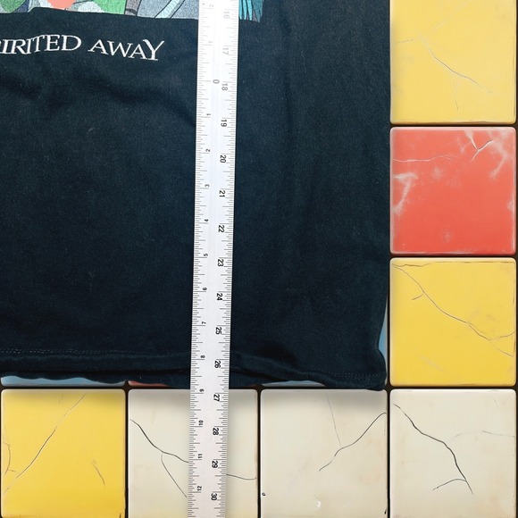 Vintage Y2K Spirited Away Studio Ghibli Anime Tee Bioworld Black Japan Shirt‎ M - Picture 5 of 12